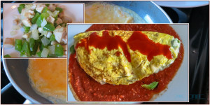 Southwest Omelet + Tortilla Soup